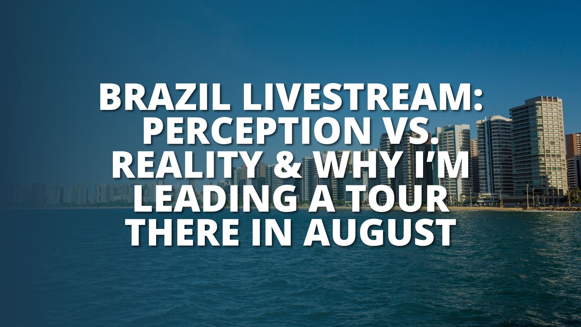 (BLOG PRESENTATION) Brazil Tour Live July 16th, 2025