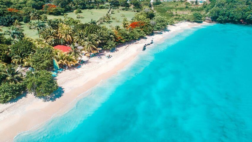 Grand Anse Beach, Morne Rouge in Grenada