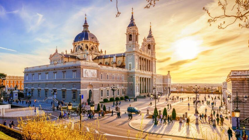 Almudena the cathedral of Madrid, Spain