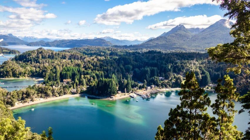 Bahia Mansa Viewpoint at Arrayanes National Park - Villa La Angostura, Patagonia, Argentina