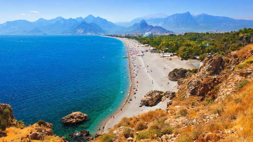 Playa en Antalya Turquía