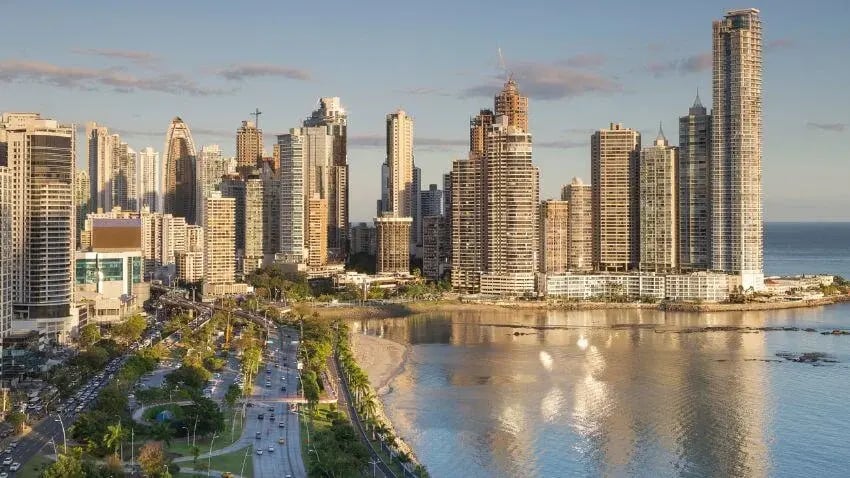 Beautiful view of Panama City in Panama