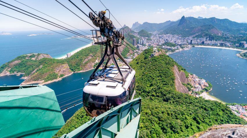 Cable car in Rio de Janeiro, Brazil