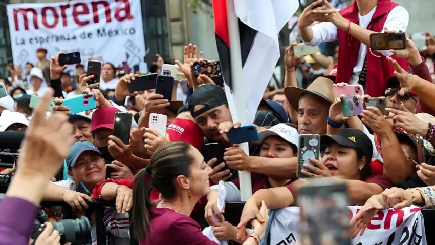 Claudia Sheinbaum claims she will fulfill all her campaign promises without raising taxes, while at the same time not making it clear where the resources will come from. I think we all know where this is going...(Photo by Luis Cortes/REUTERS)