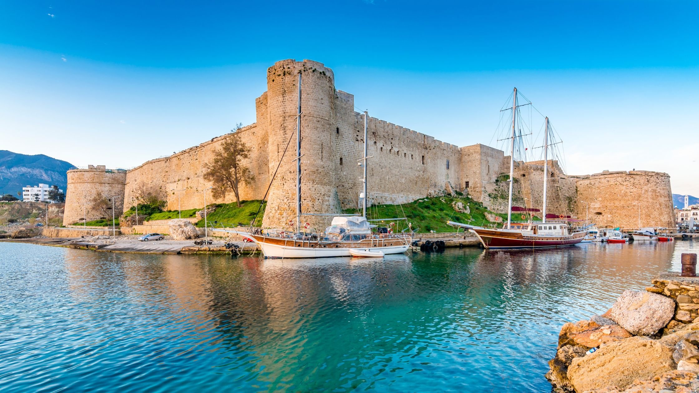 Castillo de Kyrenia en el norte de Chipre