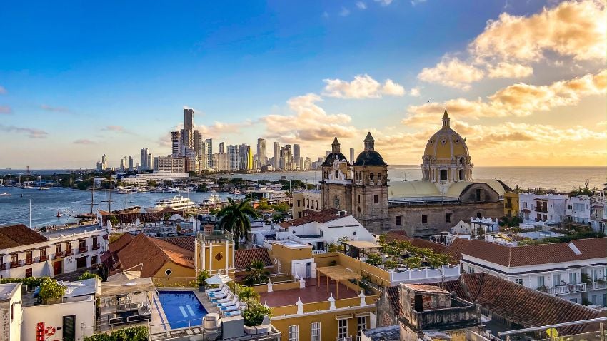Apesar de um custo de vida mais alto, Cartagena é um destino turístico muito popular para aposentados e nômades digitais