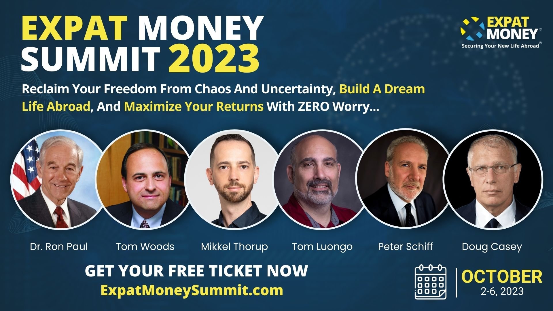 Algunos ponentes del Expat Money Summit 2023