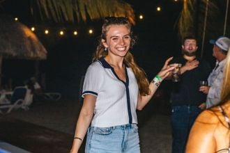 Friend dancing and having fun
