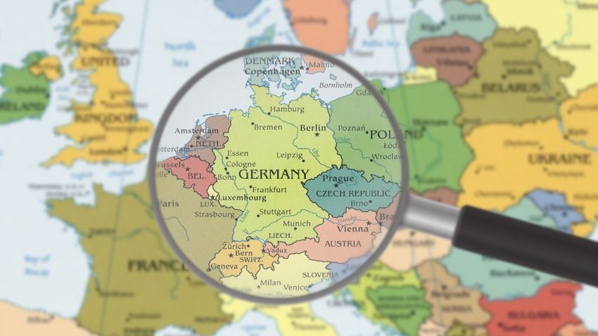 Alemanha no mapa