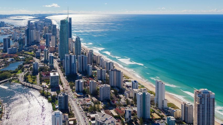 Gold Coast is a very famous place among surfers for having a sea suitable for surfing