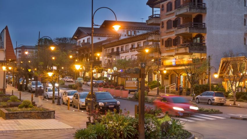 Gramado is a city in the state of Rio Grande Do Sul and has a lot of European influence due to the immigrants who settled in that city, especially German and Italian influence.