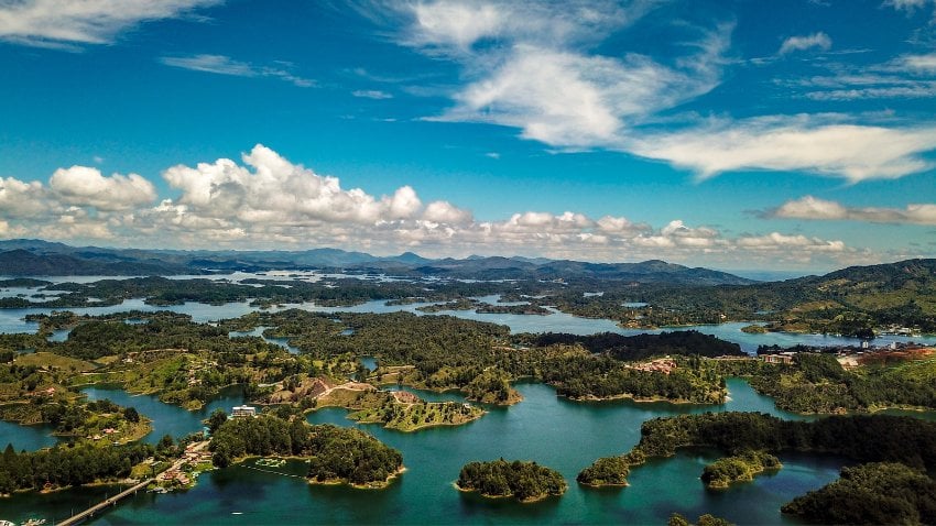 Guatape, Colombia - Colombia's rich history, diverse culture, and welcoming locals create an enriching environment for retirees.