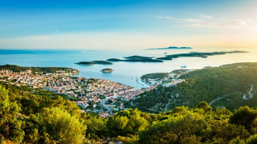 If you enjoy nature, you will like Hvar town in Croatia