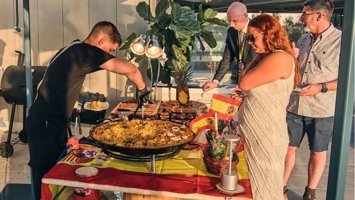 International dishes on the party International dishes on the party
