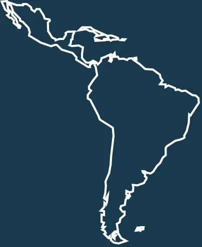 Latin America map