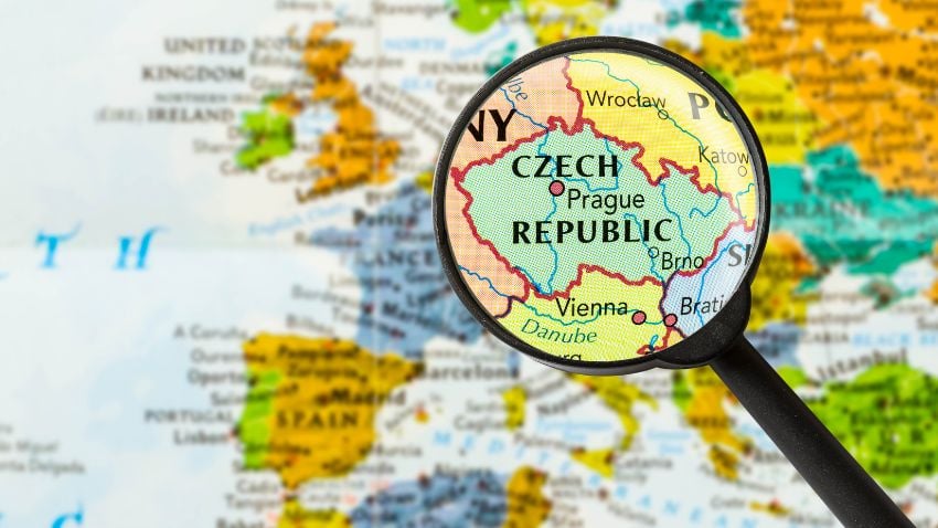 Mapa da República Tcheca