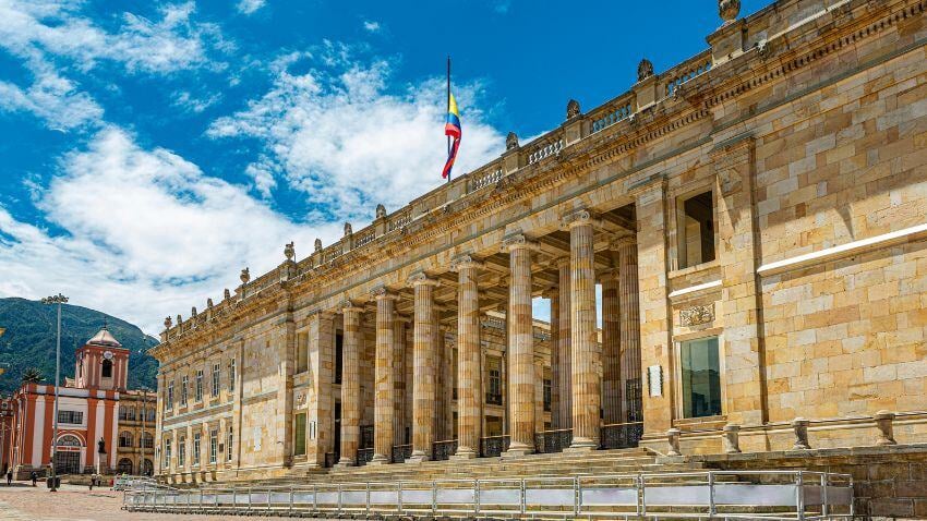 National Capitol building in Bogota center, Colombia