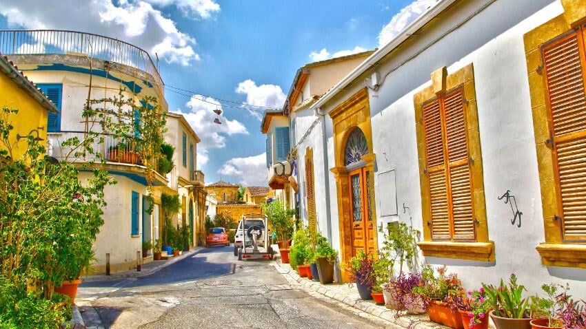 Nicosia old town, Northern Cyprus - Tourism is a key growth sector in North Cyprus, attracting global visitors and significantly boosting the economy