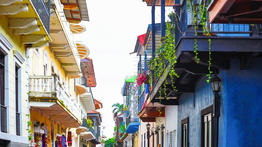 Rua da Cidade Velha na Cidade do Panamá