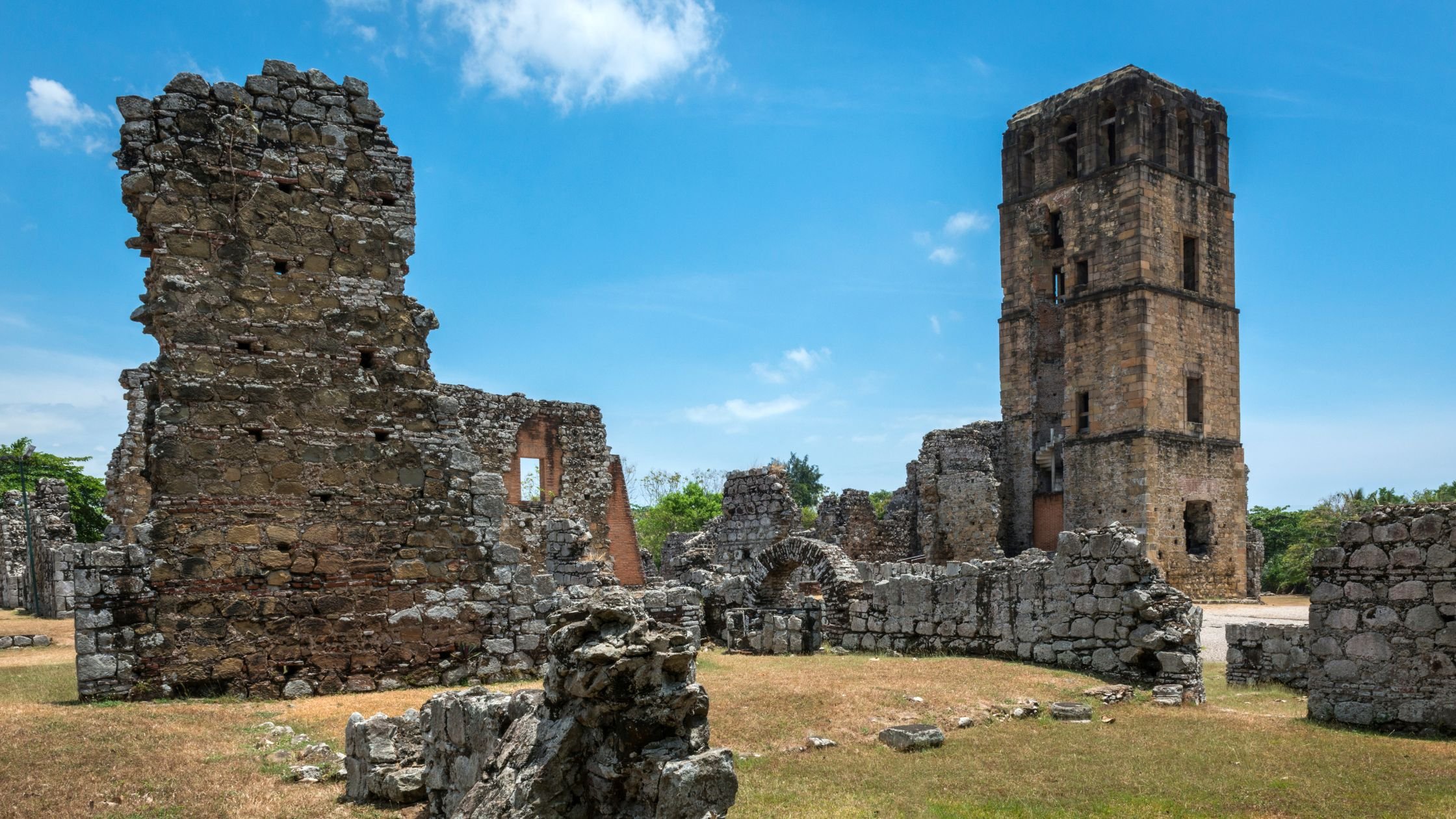 The Panama Viejo is the remains of the former Panama City and former Panamanian capital