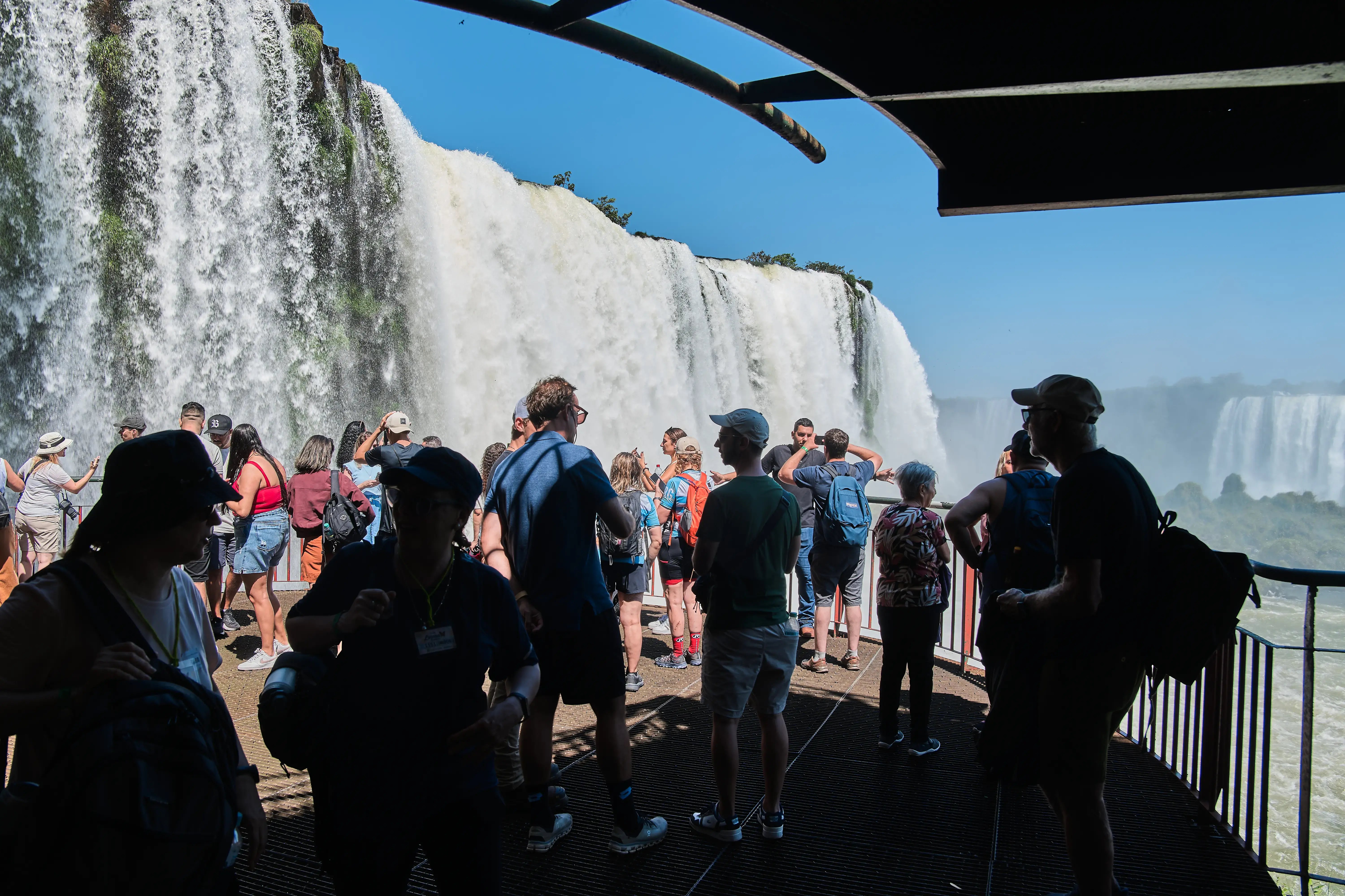Clients at Iguazu Falls during the September 2025 tour