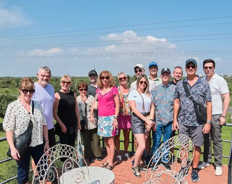 Group of people posing for a photo in Paraguay 