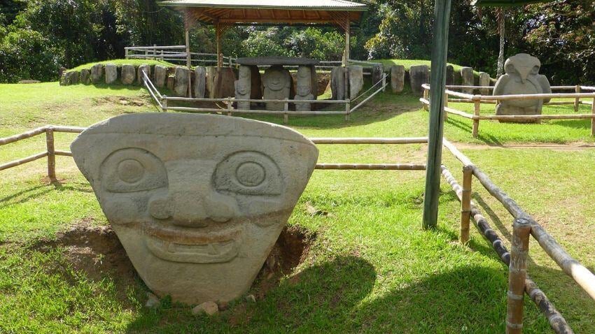 San Agustín Archaeological Park, a UNESCO site in Colombia, features mysterious pre-Columbian stone sculptures and tombs, making it a top destination for archaeology enthusiasts