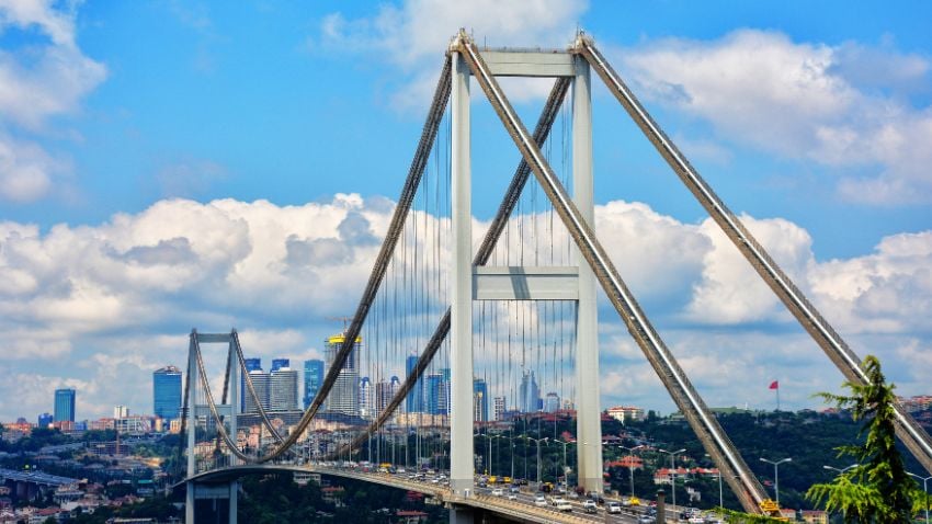 A Ponte do Bósforo em Istambul