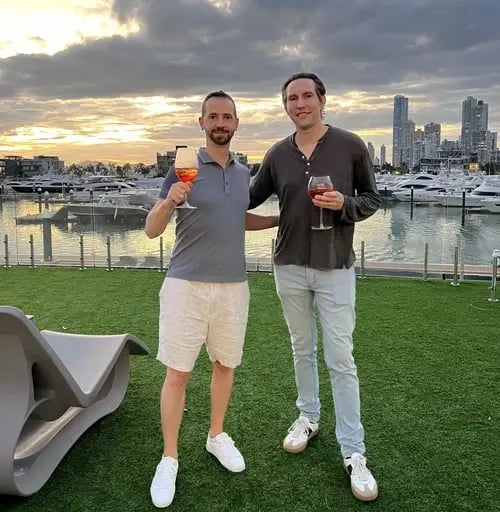 With client Ben at Ocean Reef Island
