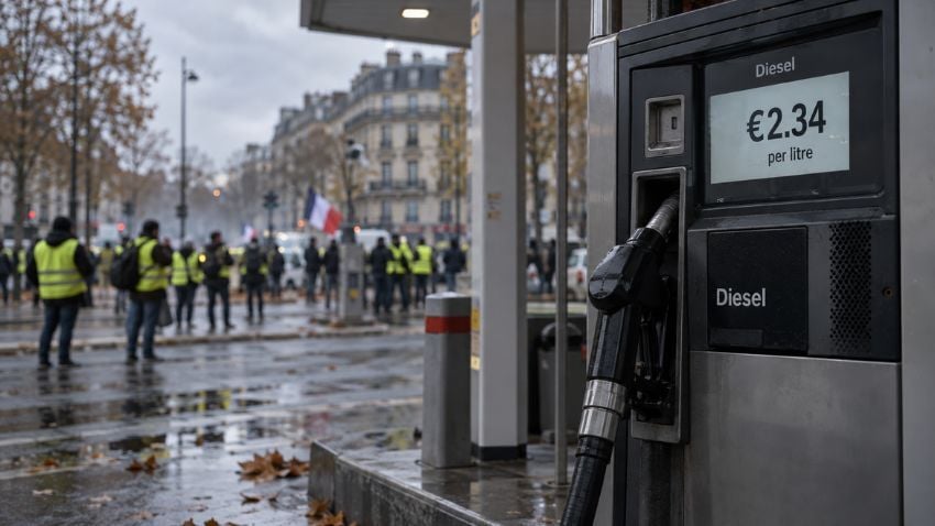 Rising diesel prices fuelled protests across France, with demonstrations escalating into riots, looting and clashes with police in several cities.