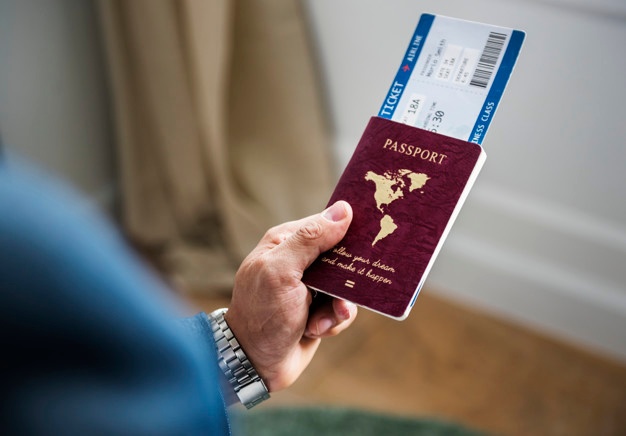 man-preparing-travel-with-passport