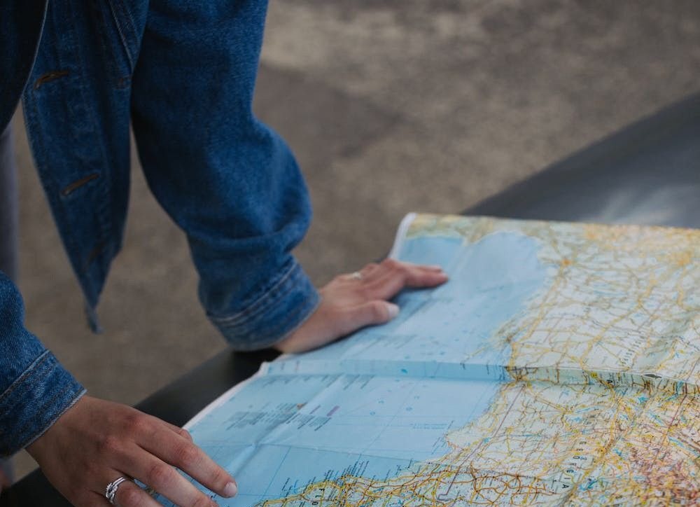 Person organizing trip