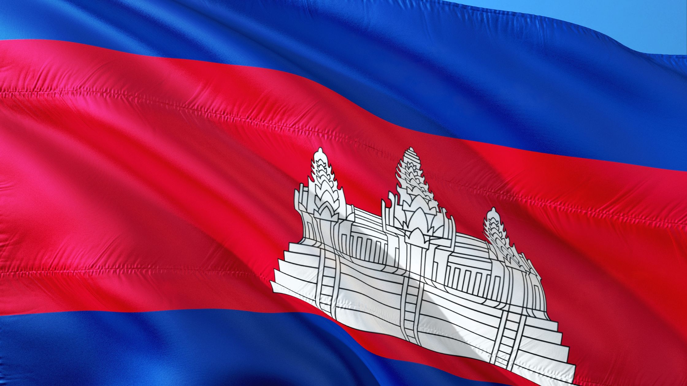 bandeira do Camboja