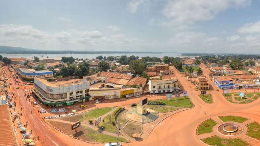 Centro da cidade de Bangui, República Centro-Africana