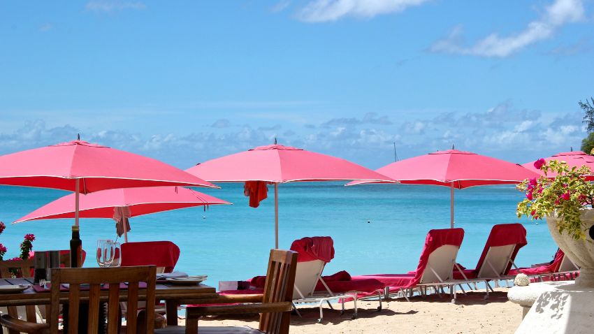 Típica playa en Barbados