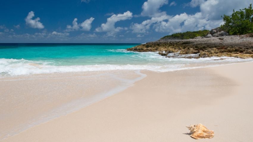 Praia na ilha de Anguilla