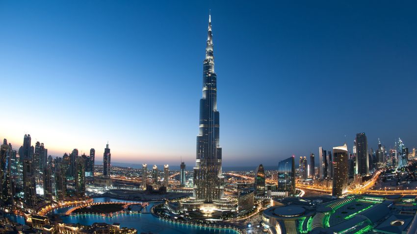 Burj Khalifa, Rascacielos en Dubái, UAE