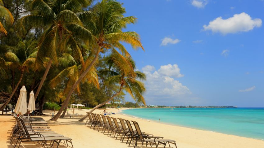 Caribbean beach at Cayman Island