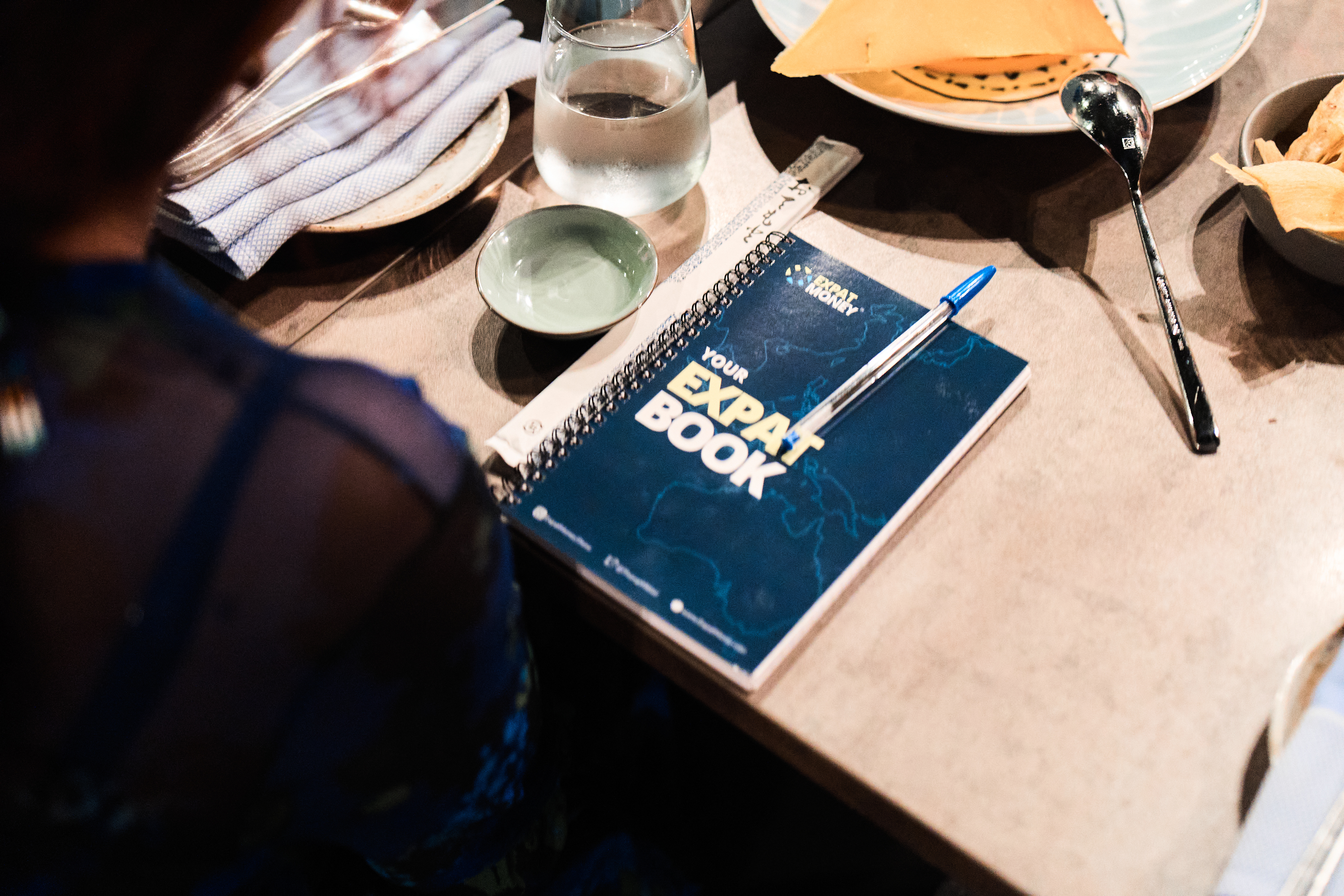 Expat Money Book of notes on the table-2