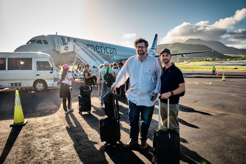 Mikkel Thorup and Gregory Treat landing at St. Kitts