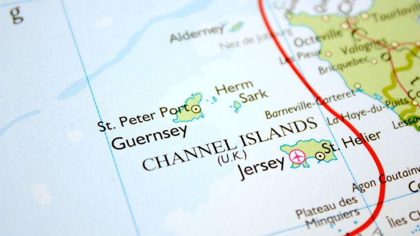 Guernsey on a Map