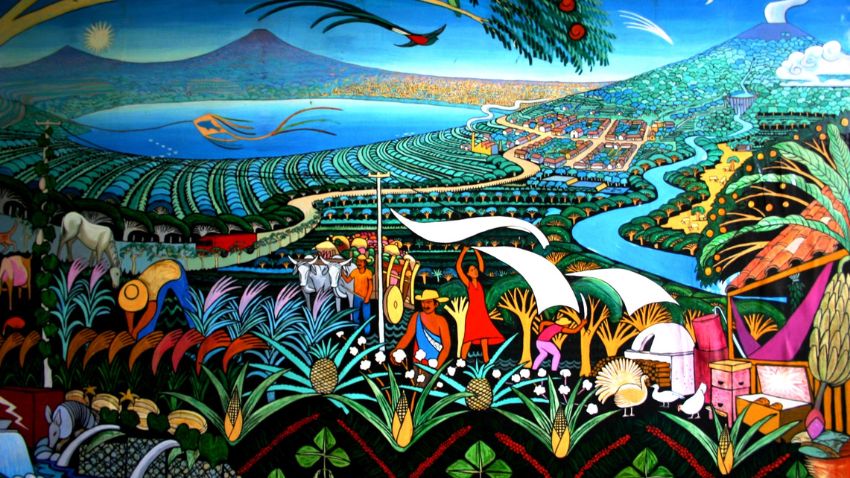 Laguna de Apoyo: Este colorido mural captura la vida pastoril transmitida durante siglos cerca del corazón de Nicaragua.