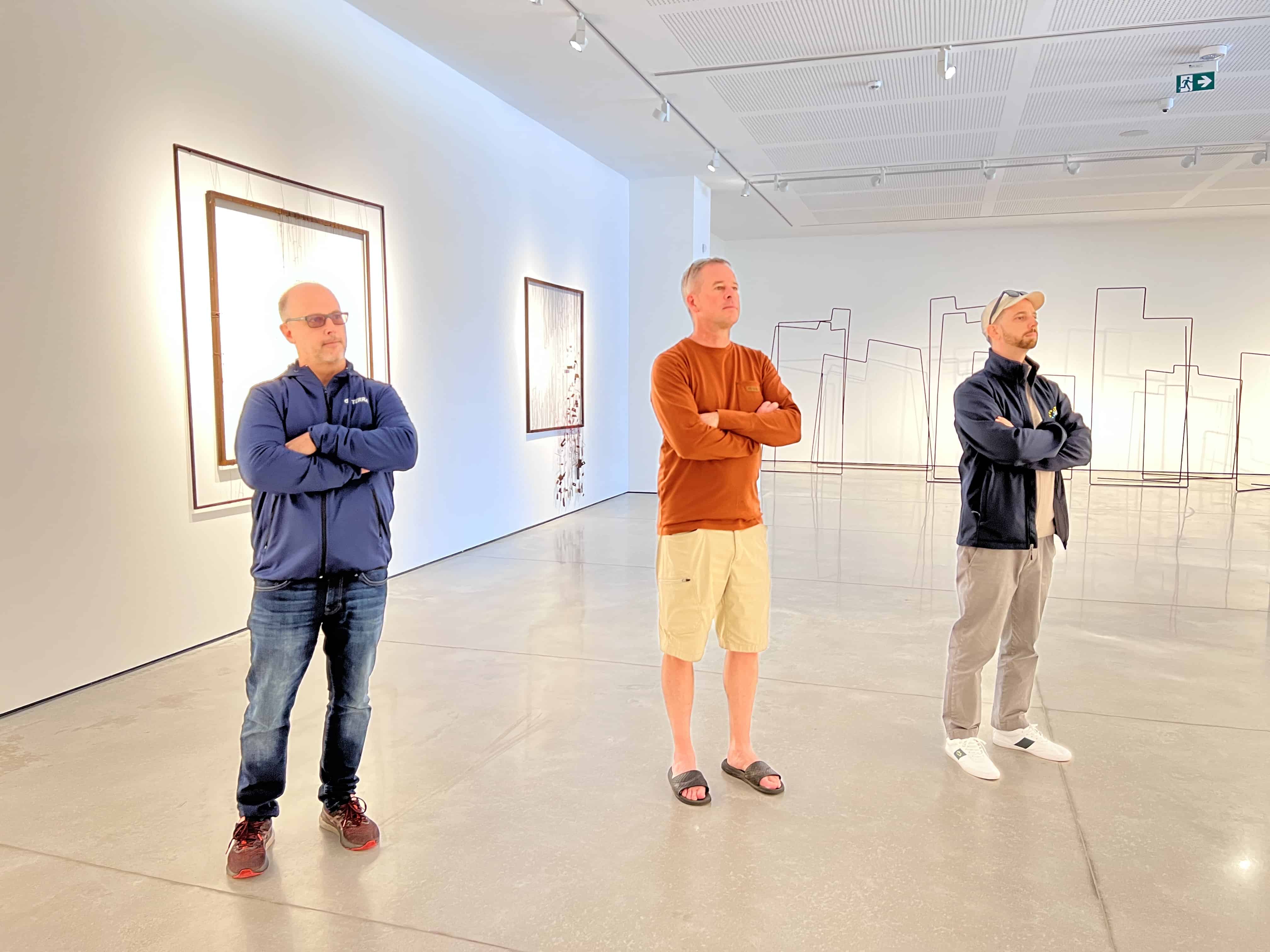 MACA Museum with clients(Peter and Chris), punta del este - Admire the art