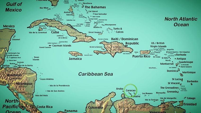Curaçao no Mapa