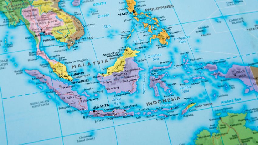 Mapa de Malasia
