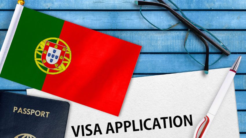 Formulário de pedido de visto para Portugal
