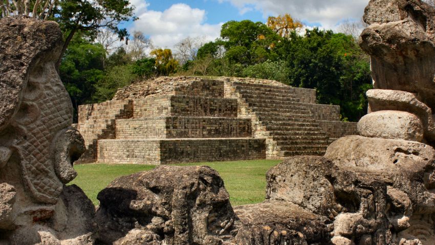 Pyramid of Copan, Honduras