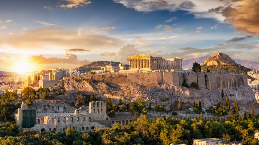La Acrópolis de Atenas, Grecia