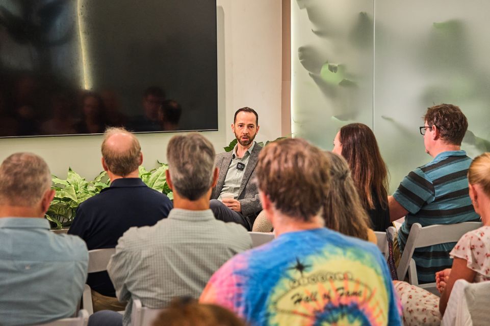 Group of people talking about Children, Grandchildren and the Future of the Family