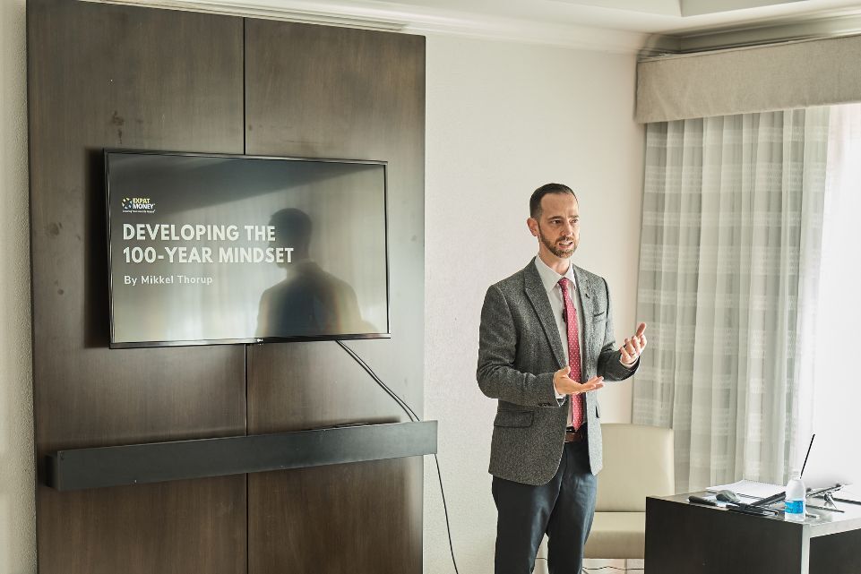 Mikkel Thorup speaking about The 100-Year Mindset